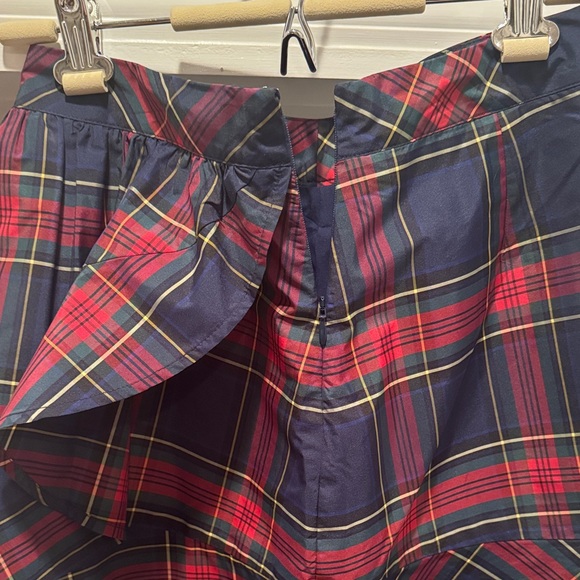 Vineyard Vines Festive Skirt in Red & Blue Plaid - Picture 3 of 3